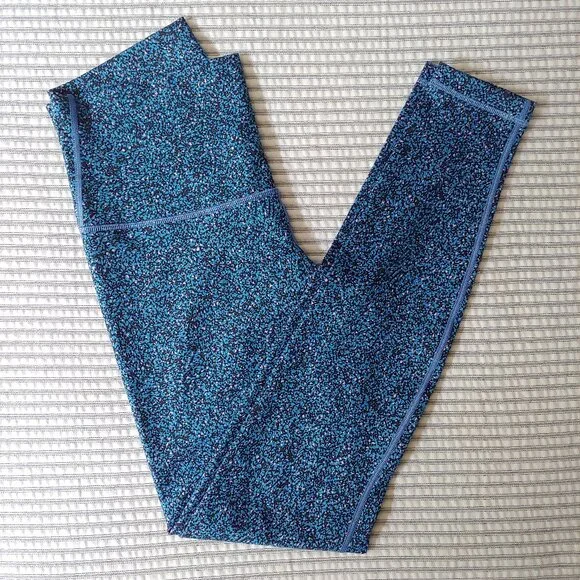 LULULEMON Wunder Under Hi-Rise Luxtreme Leggings Lunar Eclipse Royal Size 10 - Picture 2 of 9